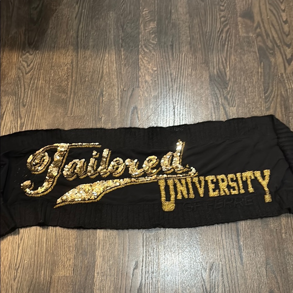 Black and Gold Embellished scarf